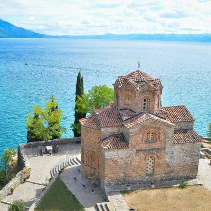 Sint Jovan Kanaro Kerk in Ohrid, Macedonië