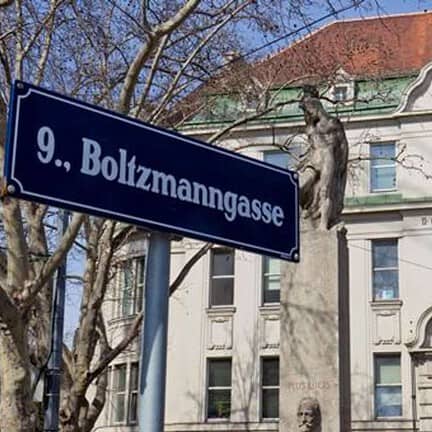 Boltmanngasse bij Hotel Boltzmann in Wenen, Oostenrijk