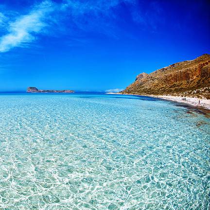Strand van Balos op Kreta, Griekenland