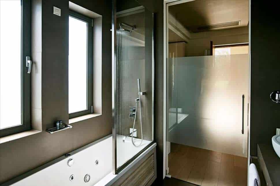 badkamer van een Hotelkamer van Pelagos Suites Hotel in Kos-Stad, Kos
