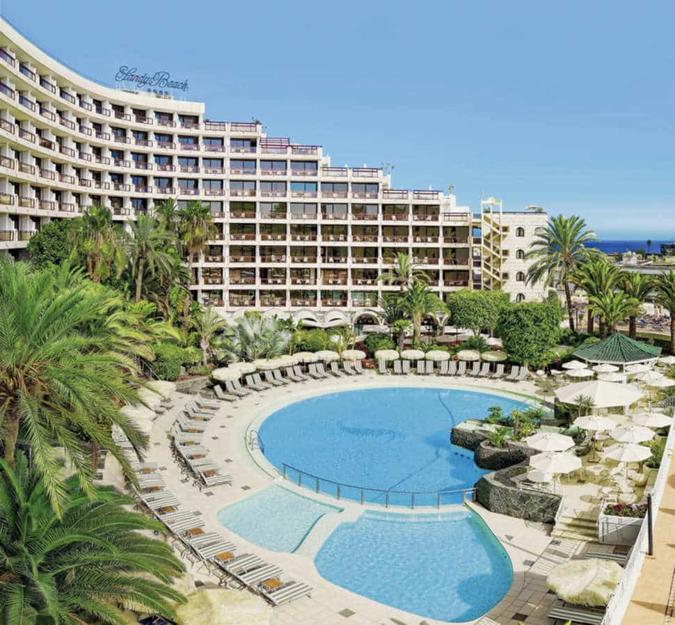 Zwembaden van Hotel Sandy Beach in Playa del ingles, Gran Canaria