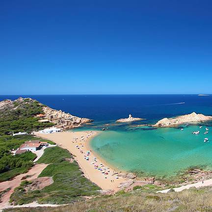 Strand op Menorca, Spanje