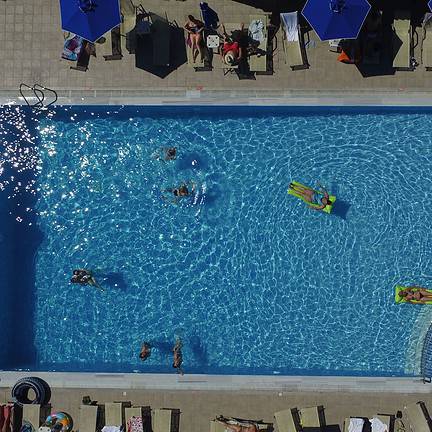 Zwembad van Nautilus Barbati in Barbati, Corfu