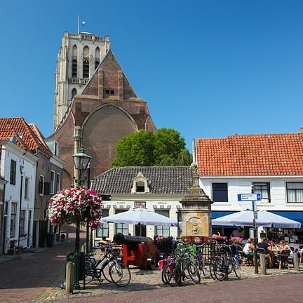 Kerk in Brielle of Den Briel in Zuid-Holland