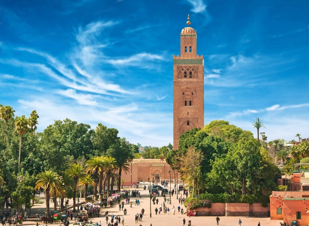 Ligging van Riad Barroko in Marrakech, Marokko