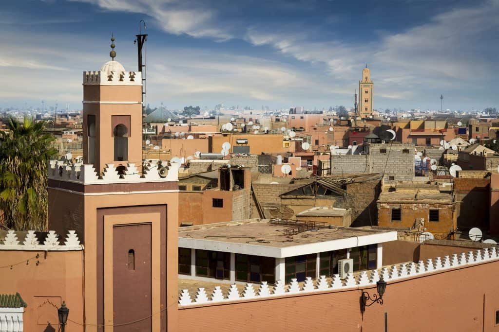 De Medina in Marrakech, Marokko