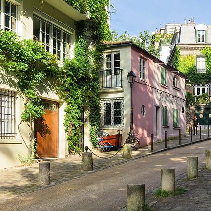Straatje in Montmartre, Parijs