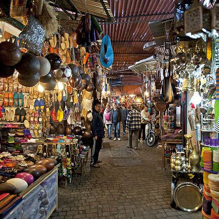 Soek markt in Marrakech, Marokko