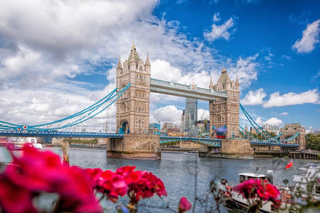 Tower bridge in Londen, Engeland