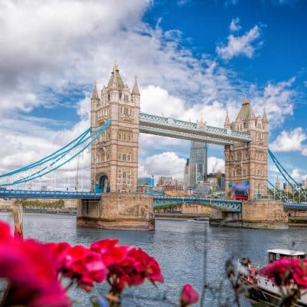 Tower bridge in Londen, Engeland