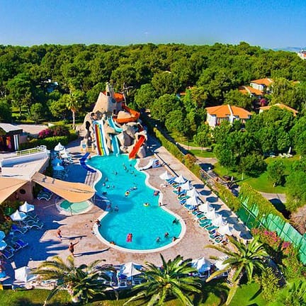 Glijbanen van Turquoise Resort in Side, Turkije