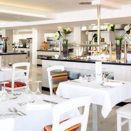 Restaurant van Club Bahamas in Playa d'en Bossa, Ibiza