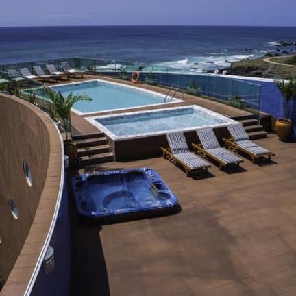 Zwembad van Vip Praia in Santiago, Kaapverdie