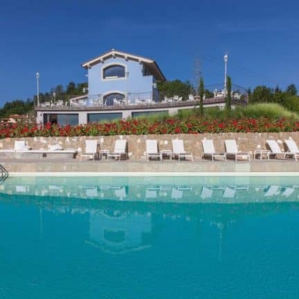 Zwembad van Villa Casagrande in Figline Valdarno, Italië