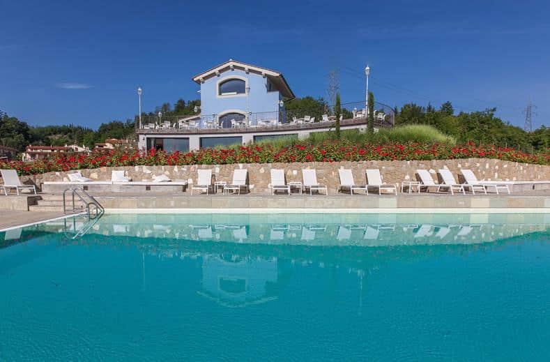 Zwembad van Villa Casagrande in Figline Valdarno, Italië