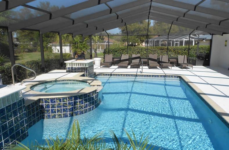 Zwembad van Villa's Van der Valk Golf Resort in Inverness, Florida