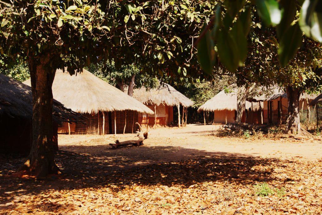 traditioneel dorp in Gambia
