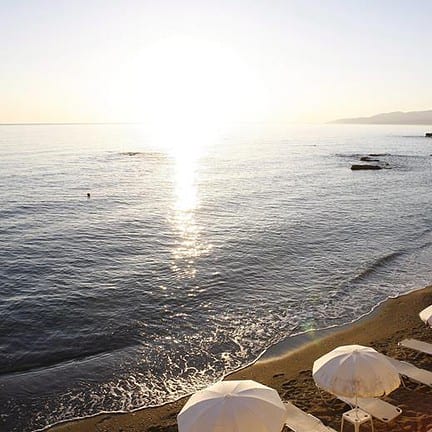 Strand van Glaros Beach Hotel in Chersonissos, Kreta