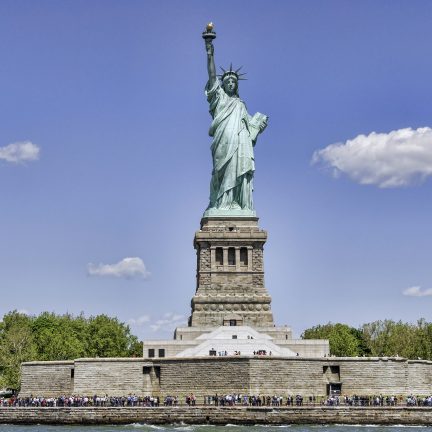 Het Vrijheidsbeeld in New York, Verenigde Staten