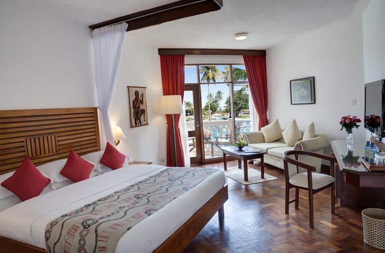 Hotelkamer van Amani Tiwi Beach Resort in Mombasa, Kenia