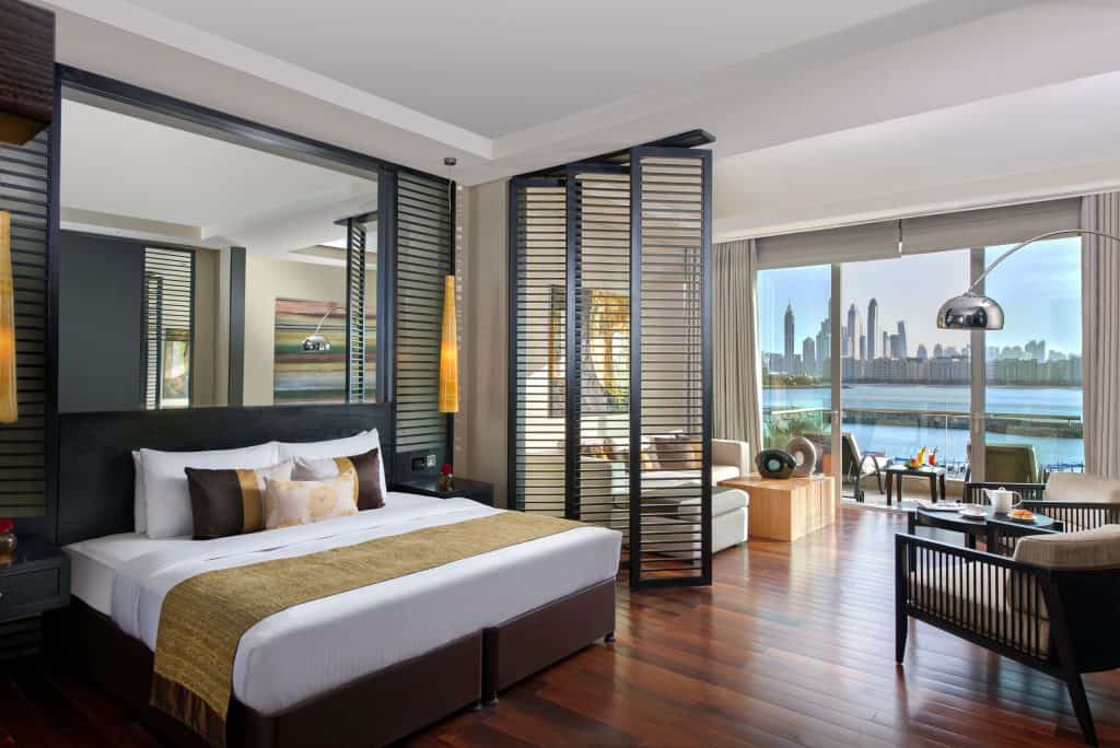 Hotelkamer van Rixos The Palm in Dubai, Verenigde Arabische Emiraten