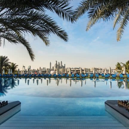 Zwembad van Rixos The Palm in Dubai, Verenigde Arabische Emiraten