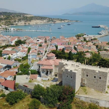 Uitzicht op Pythagorion, Samos