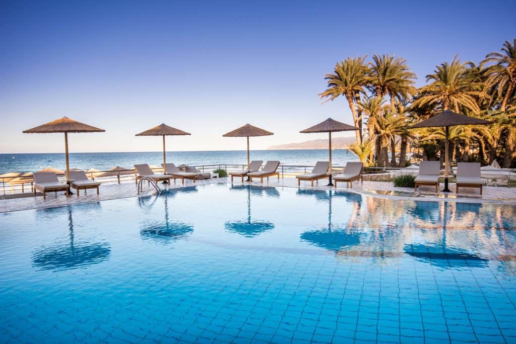 Zwembad van Vasia Hotels Zephyros Beach Boutique in Stalis, Kreta