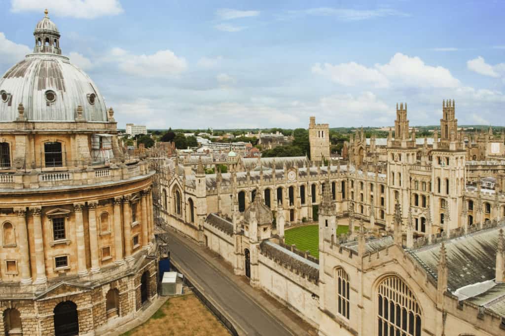 Universiteitsgebouwen in Oxford, Engeland