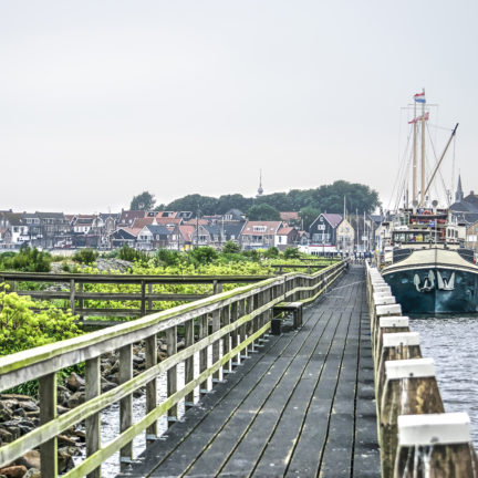 Haven van Urk in Flevoland, Nederland