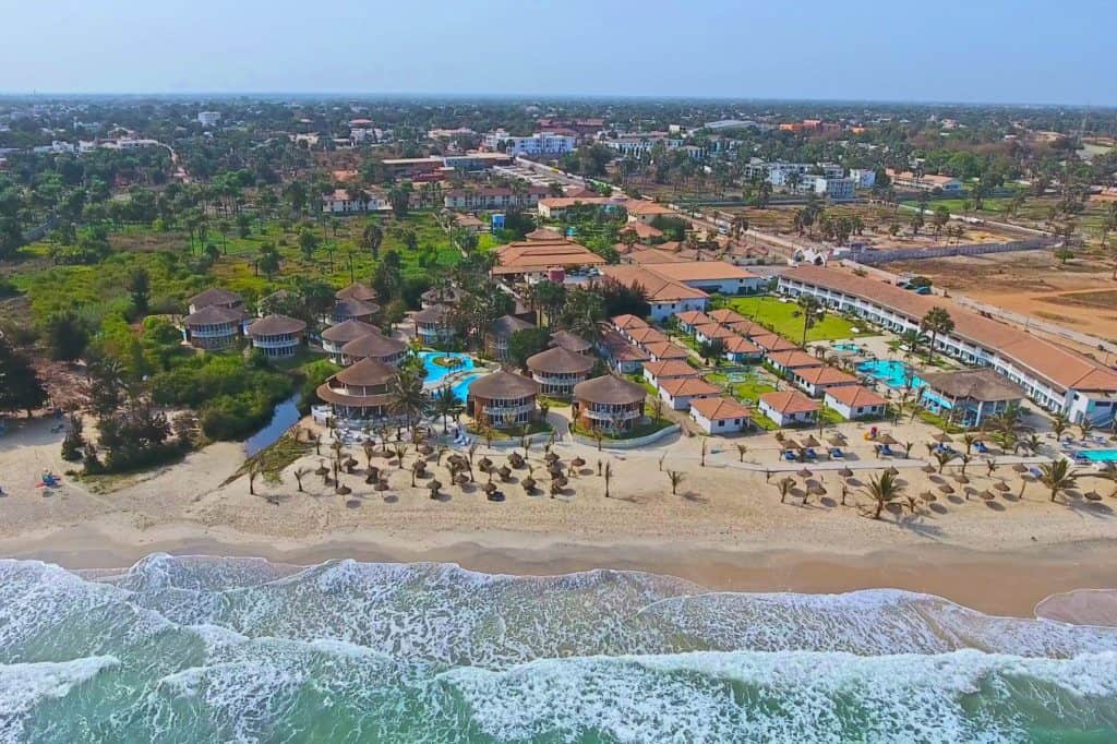 Ligging van Balafon Beach Resort in Kololi, Western, Gambia