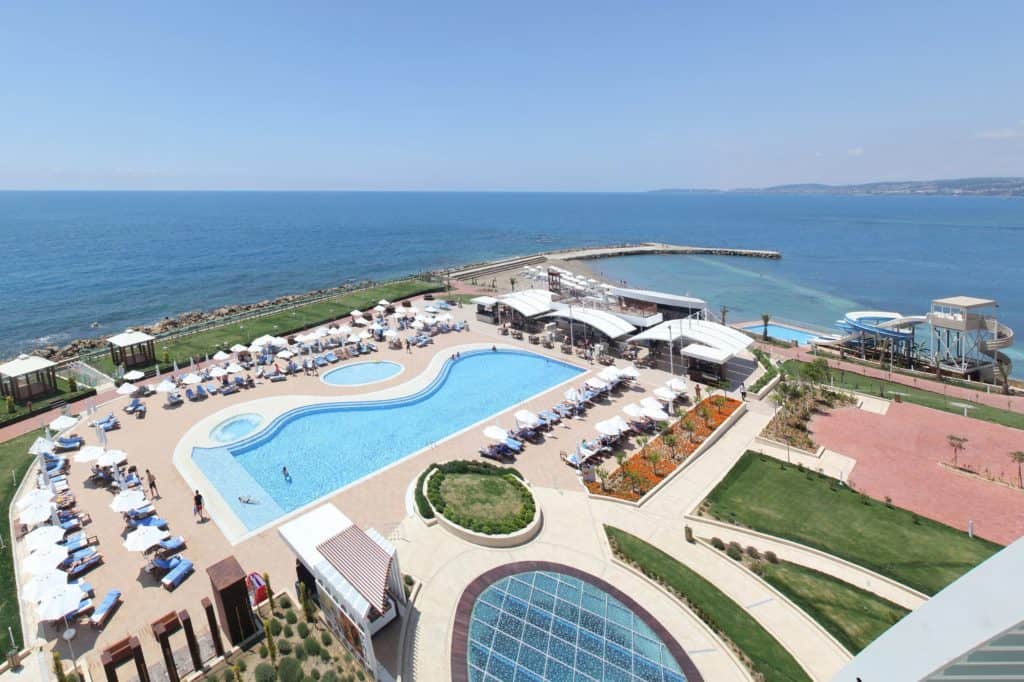 Ligging van Gold Island Hotel in Alanya, Turkse Rivièra, Turkije