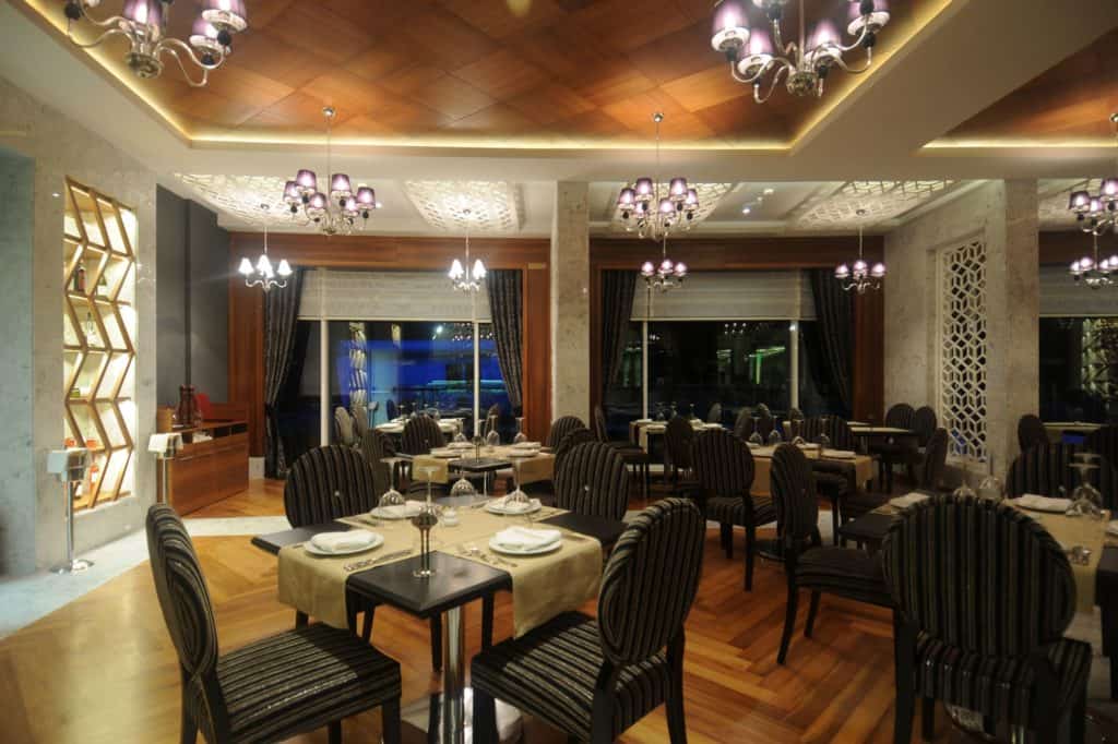 Restaurant van Gold Island Hotel in Alanya, Turkse Rivièra, Turkije