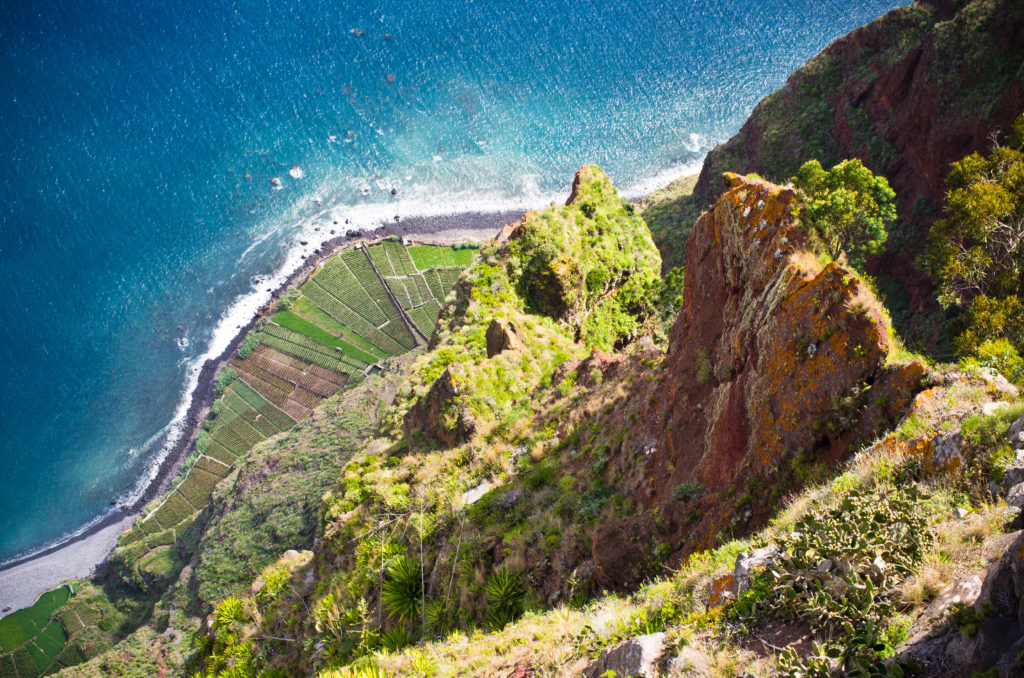 Uitzicht vanaf Cabo Girão op Madeira, Portugal
