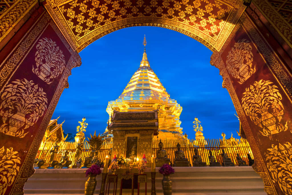 Wat Phra That Doi Suthep tempel in Chiang Mai, Thailand