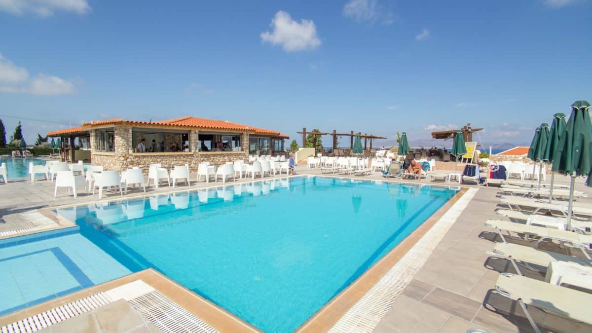 Zwembad van Aegean View Aqua Resort in Kos-Stad, Kos, Griekenland