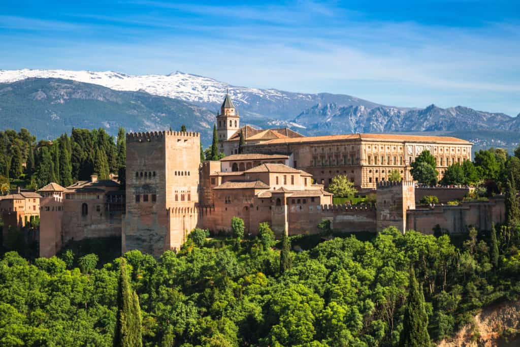 Alhambra in Granada, Andalusie, Spanje