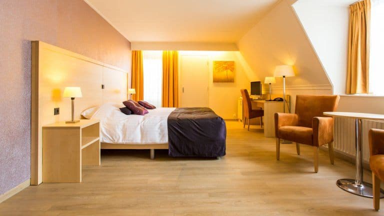Hotelkamer van Brinkhotel in Zuidlaren, Drenthe, Nederland