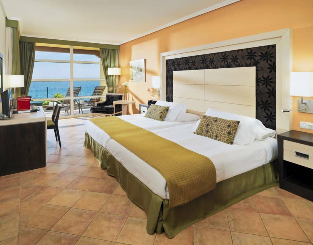 Hotelkamer van H10 Rubicon Palace in Playa Blanca, Lanzarote, Spanje