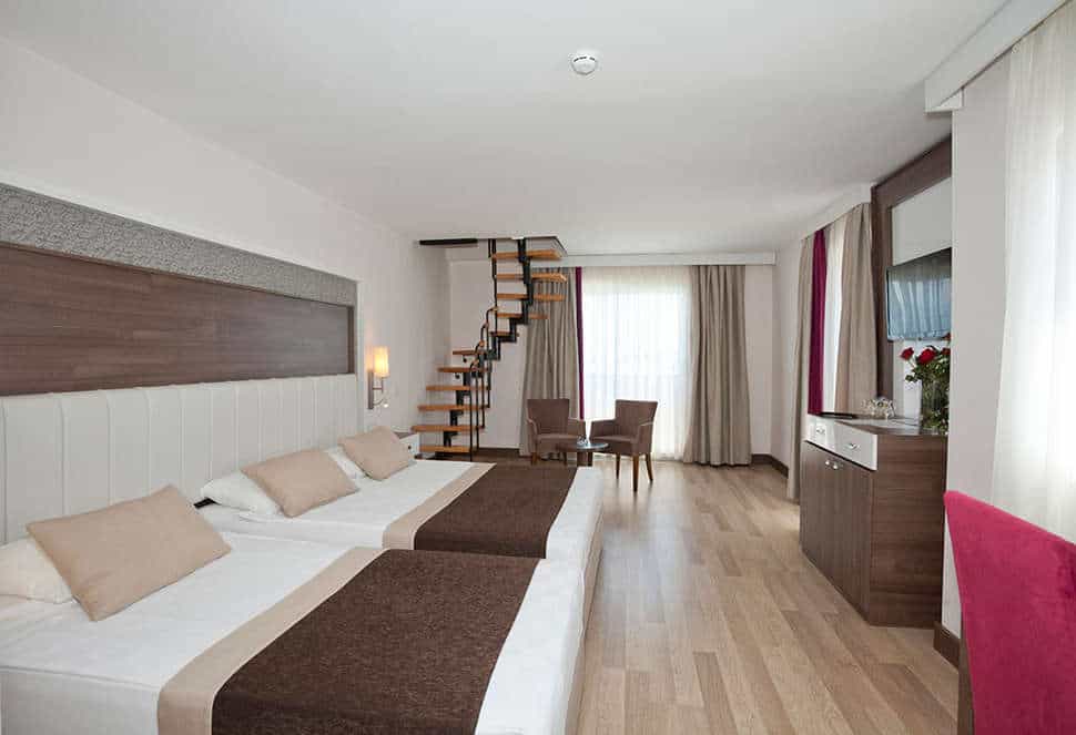 Hotelkamer van Side Mare Resort & Spa in Side, Turkse Rivièra, Turkije