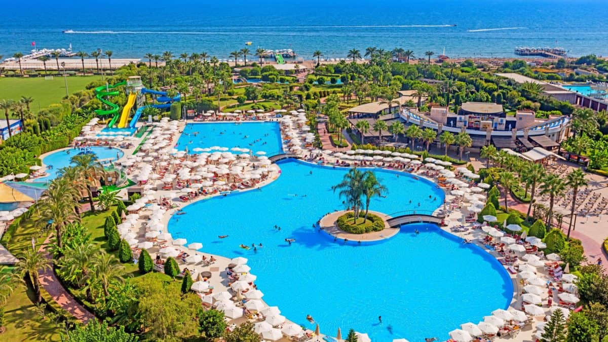 Miracle Resort in Lara Beach, Turkse Rivièra, Turkije