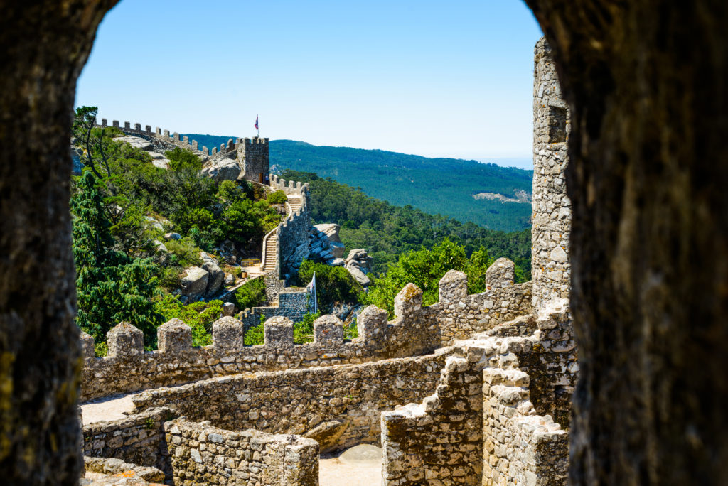 Uitzicht op Castelo dos Mouros in Sintra, Portugal