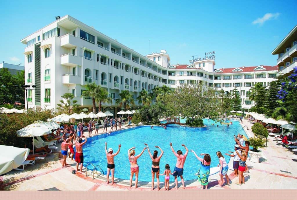 Zwembad van Hotel Side Star Beach in Side, Turkse Rivièra, Turkije