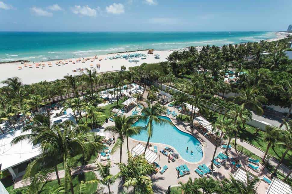 Ligging van Riu Plaza Miami Beach in Miami Beach, Florida, Verenigde Staten