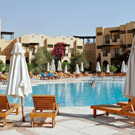 Zwembad van Three Corners Rihana Inn in El Gouna, Rode Zee, Egypte
