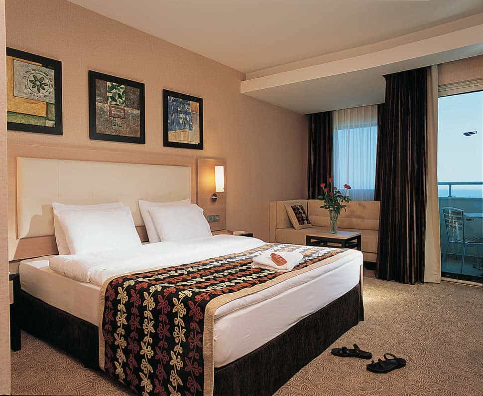 Hotelkamer van Long Beach Resort Hotel in Alanya, Turkse Rivièra, Turkije
