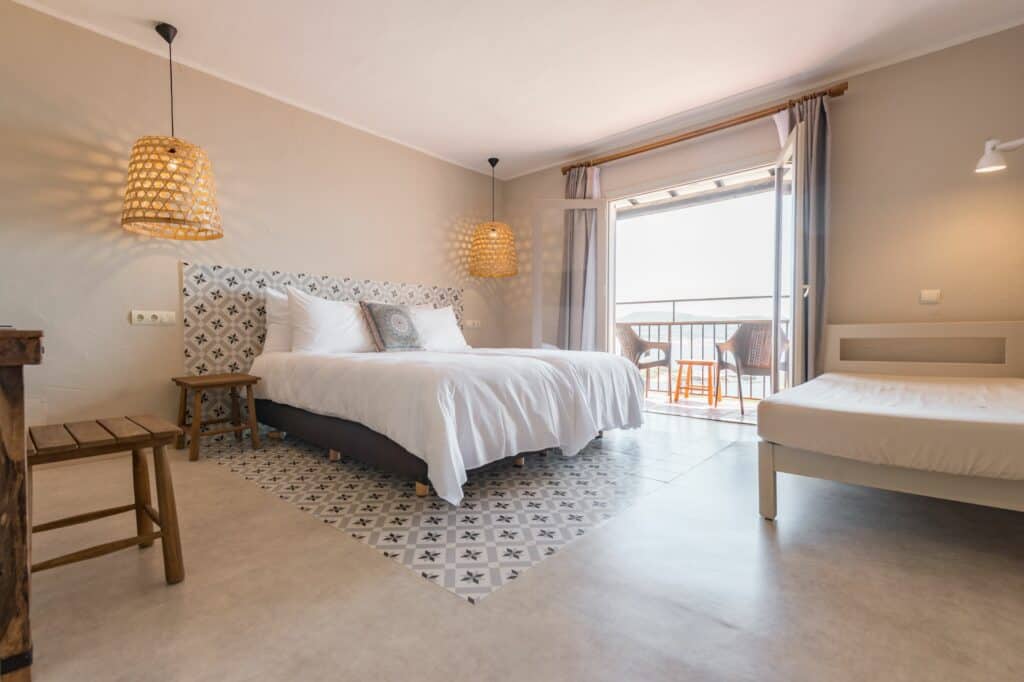 Hotelkamer van Marble Stella Maris Ibiza in Cala Gracio, Ibiza, Spanje