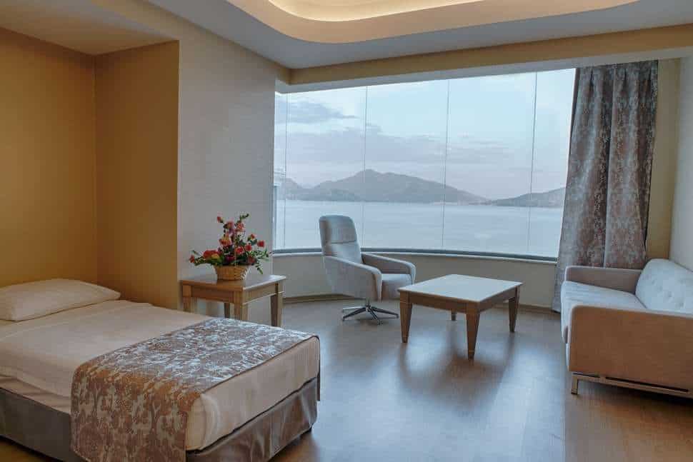 Hotelkamer van Pasa Beach Hotel in Marmaris, Lycische Kust, Turkije