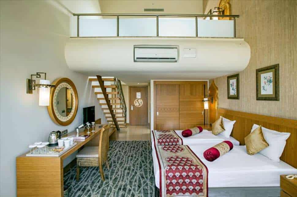 Hotelkamer van Royal Dragon Hotel in Side, Turkse Rivièra, Turkije