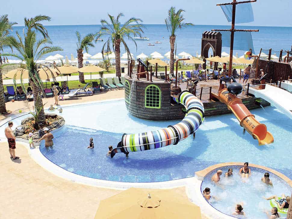 Kinderbad van Long Beach Resort Hotel in Alanya, Turkse Rivièra, Turkije